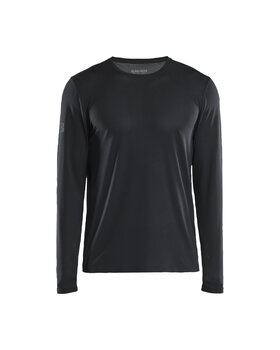 Funktions Langarmshirt mit UV-Schutz Schwarz