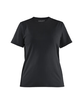Damen Funktions T-Shirt mit UV-Schutz Schwarz