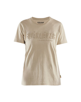 Damen T-Shirt 3D Beige