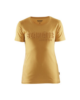 Damen T-Shirt 3D Honiggold