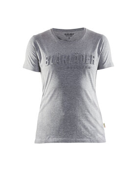 Damen T-Shirt 3D Grau Melange