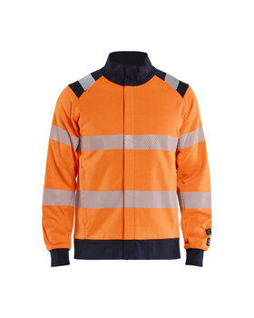 Multinorm Sweatjacke Inhärent High Vis Orange/Marineblau