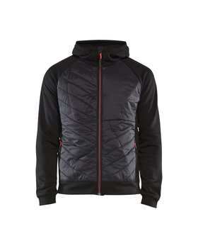 Hybrid Sweater Schwarz/Rot