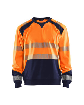 High Vis Sweatshirt High Vis Orange/Marineblau