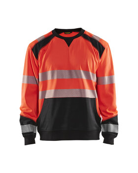 High Vis Sweatshirt High Vis Rot/Schwarz