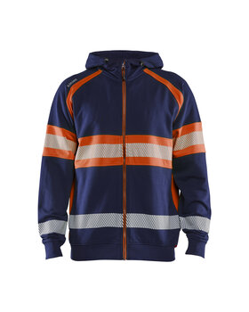 High Vis Kapuzenjacke Marineblau/Orange