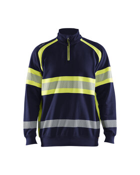 High Vis Sweater Marineblau/ High Vis Gelb
