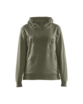 Damen Kapuzensweater 3D Herbstgrün