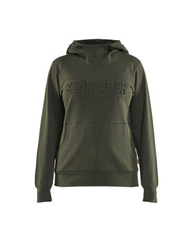 Damen Kapuzensweater 3DWaldgrün