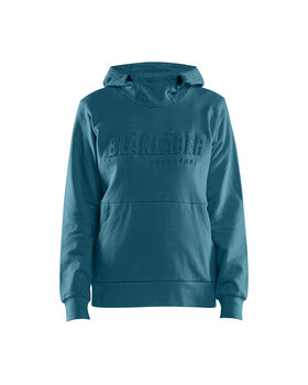 Damen Kapuzensweater 3D Aquamarin