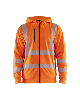 High Vis Kapuzensweater mit Reißverschluss High Vis Orange