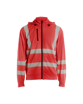High Vis Sweatshirt mit abnehmbarer Kapuze High Vis Rot