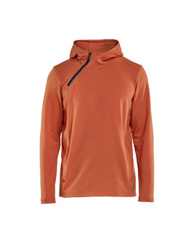 Kapuzenpullover Half zip Orange/Rost