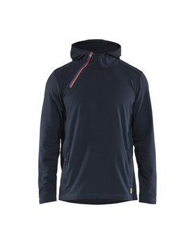 Kapuzenpullover Half zip Dunkel Marineblau