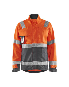 High Vis Jacke High Vis Orange/Mittelgrau