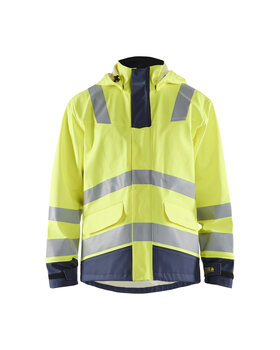 Flammschutz Regenmantel Level 2 High Vis Gelb/Marineblau