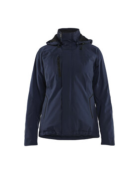 Damen Lightweight Funktionsjacke 4-Wege-StretchDunkel Marineblau/Schwarz