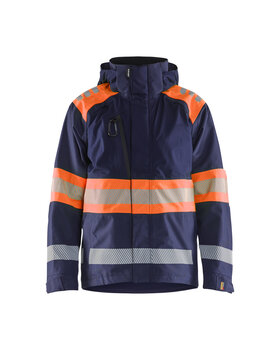High Vis Shell Jacke Marineblau/Orange
