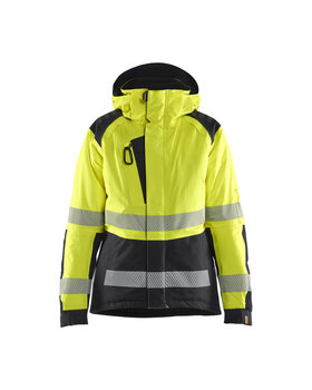 Damen High Vis Winterjacke High Vis Gelb/Schwarz