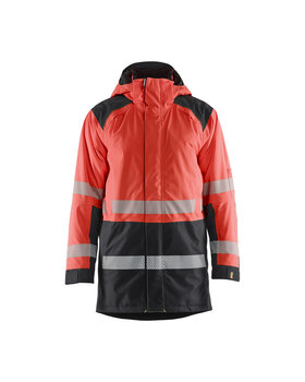 High Vis Winterparka High Vis Rot/Schwarz