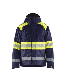 High Vis Winterjacke Marineblau/ High Vis Gelb