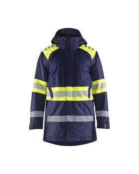 High Vis Winterparka Marineblau/ High Vis Gelb