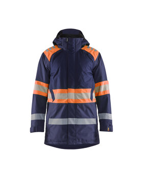 High Vis Winterparka Marineblau/Orange