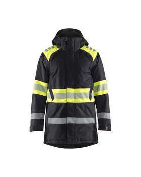 High Vis Winterparka Schwarz/Gelb