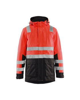 High Vis Parka High Vis Rot/Schwarz