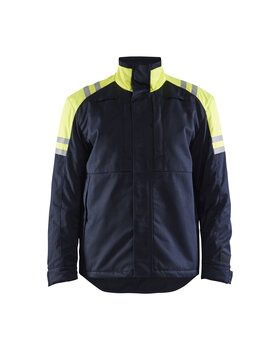 Winterjacke Inhärent Stahl Marineblau/ High Vis Gelb