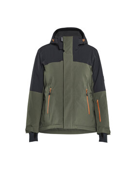 STRIKER Damen Winterjacke Stretch Waldgrün/Rost