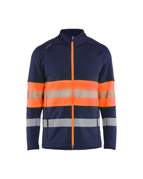High Vis Fleecejacke Marineblau/Orange