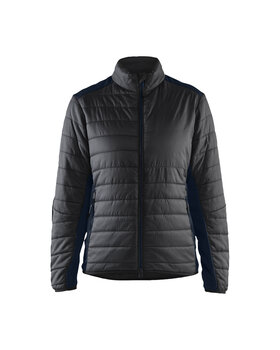 Damen Jacke warm gefüttert Schwarz/Dunkel Marineblau