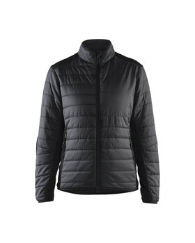 Damen Jacke warm gefüttert Schwarz/Dunkelgrau