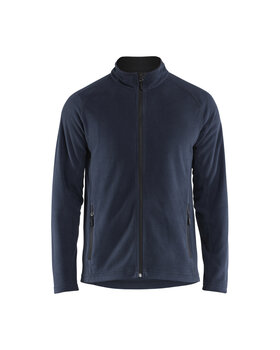 Microfleece Jacke Dunkel Marineblau