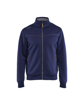 Sweatjacke mit Sherpa-Futter Marineblau