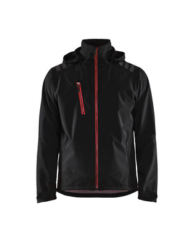 Softshell Jacke Schwarz/Rot