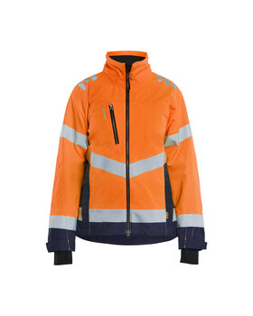 Damen Shell Jacke High Vis High Vis Orange/Marineblau
