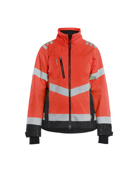 Damen Shell Jacke High Vis High Vis Rot/Schwarz