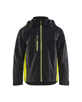 Shell Jacke Schwarz/Gelb