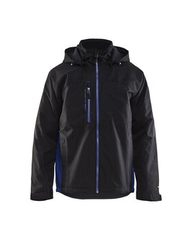 Shell Jacke Schwarz/Kornblau
