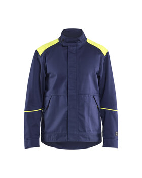 Schweißer Jacke Marineblau/ High Vis Gelb