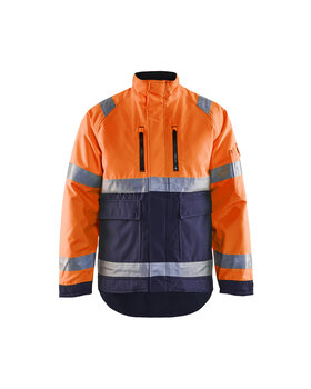High Vis Winterjacke High Vis Orange/Marineblau