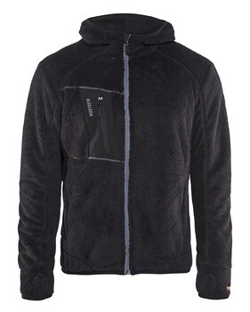 Fiberfleece Jacke Schwarz/Silber