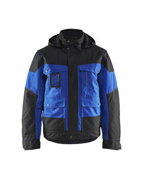 Winterjacke Kornblau/Schwarz