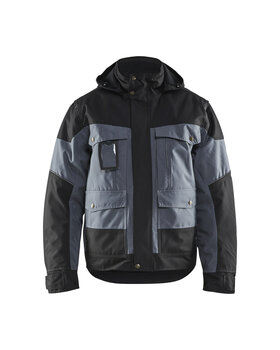 Winterjacke Grau/Schwarz