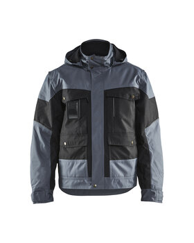 Winterjacke Schwarz/Grau