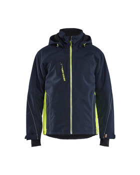 Leichte gefütterte FunktionsjackeDunkel Marineblau/High Vis Gelb
