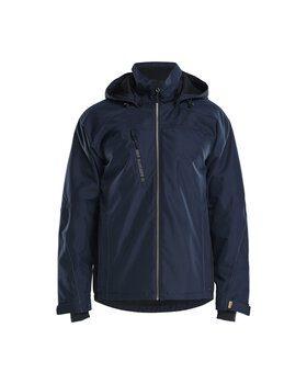 Leichte gefütterte Funktionsjacke Dunkel Marineblau/Schwarz