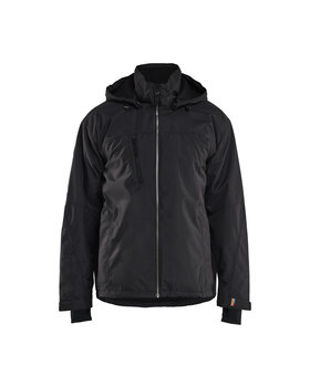 Leichte gefütterte Funktionsjacke Schwarz